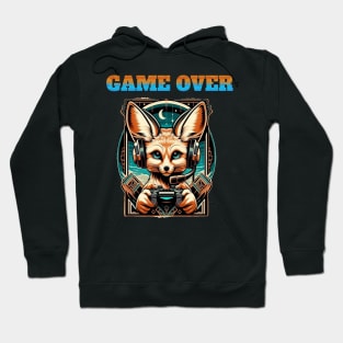 Busy Fennec Fox playing pet video game Hoodie